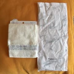 【新品】Francfranc タオルハンカチ フラワーライン