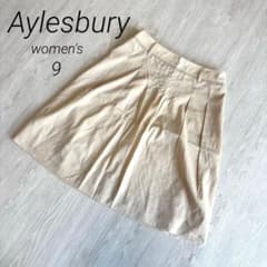 [Alicebury] Flared Skirt, Beige, Size 9 (M), Knee-length, Lace, Spring/Summer, Excellent Condition