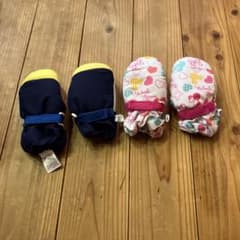 キッズ　冬手袋 2点セット 80-90cm 100-110cmのサムネイル