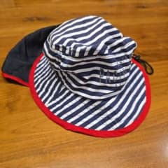 キッズ 帽子 ハット 50cm ボーダー 日よけのサムネイル