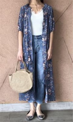 花柄 ロングワンピース ガウンのサムネイル