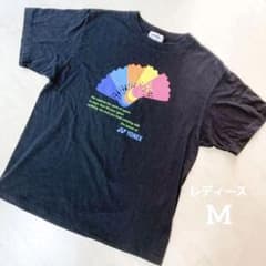 ヨネックス Tシャツ レディース (M)黒 ブラック バドミントン 練習着にも✨のサムネイル