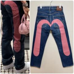 EVISU No.2 Lot.2001 W28×L35 ピンク大黒 ビッグカモメ - メルカリ
