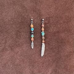 ウッド×シルバーピアスのサムネイル
