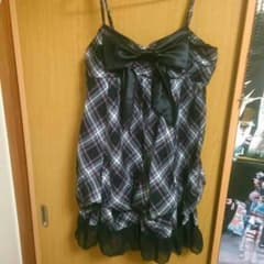 チェック柄×リボンワンピのサムネイル