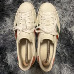 Gucci ホワイト刺繍スニーカー　美品❤39サイズ GUCCI グッチ スニーカー ホワイト 25cm 美品 白 - メルカリ