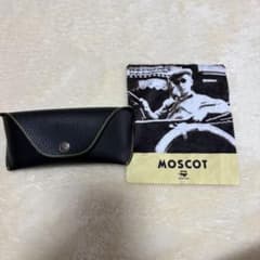 MOSCOT メガネケース 黒 レザー クリーニングクロス付きのサムネイル
