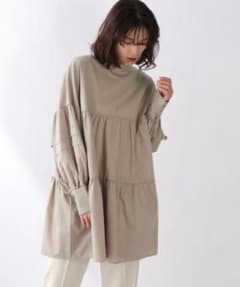 LOWRYSFARM ティアードチュニック 長袖 カーキのサムネイル