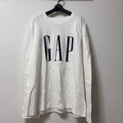GAP ロゴ入り 長袖Tシャツ XL ホワイトのサムネイル