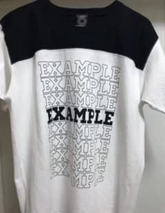 EXAMPLE FOOTBALL TEE  / WHITE x BLACKのサムネイル