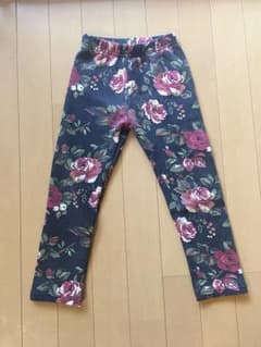 裏起毛花柄パンツ 110cm♪のサムネイル