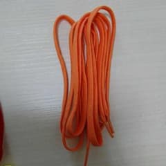 (靴紐)(オレンジ)(オレンジ色)120㎝、新品❕未使用‼️両足分2本のサムネイル