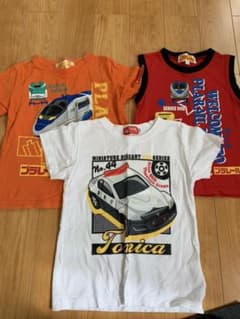 早い者勝ち！トミカ&プラレールTシャツ　セット売り☆のサムネイル