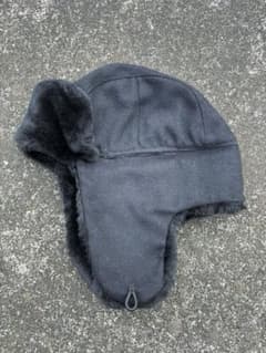 【Euro Vintage】Wool Flight Cap with fur