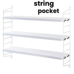 新品未使用】string pocket white W60×D15×H50 - メルカリ