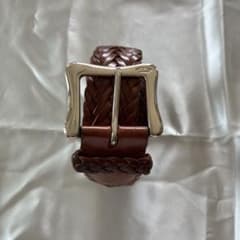 J&M DAVIDSON メッシュベルト ブラウン レザーのサムネイル