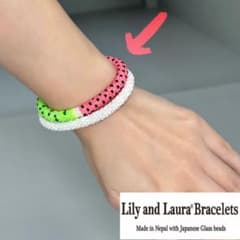 LILY and LAURA（リリーアンドローラ）／ビーズブレスレット　スイカ柄のサムネイル