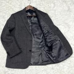 ラルフローレン ヘリンボーンツイードテーラードジャケット グレー L