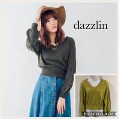 美品♡ダズリン♡ＶネックオフショルニットＴＯＰＳのサムネイル