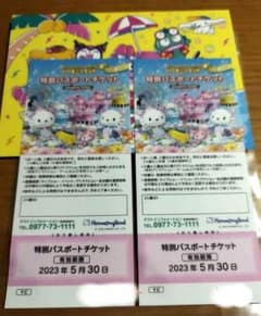 ハーモニーランド　チケット　フリーパス　2枚　パスポートのサムネイル