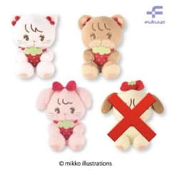 mikko illstrations いちごBIGぬいぐるみ 新品タグ付のサムネイル