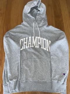 Champion グレー フード付きパーカーのサムネイル