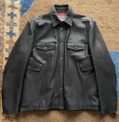 blackmeans レザーシャツジャケット size4 - メルカリ