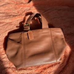 COACH レザー トートバッグ ブラウンのサムネイル