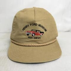 【USA製】HENRY FORD MUSEUM CHECY コーデュロイキャップ