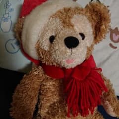 Duffy ぬいぐるみ クリスマス サンタ帽 マフラー ビーズオープンマウス Duffy ぬいぐるみ クリスマス サンタ帽 マフラー ビーズオープンマウス