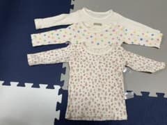 【TSAKO様専用】ベビー 長袖肌着 70cm 3枚セットのサムネイル