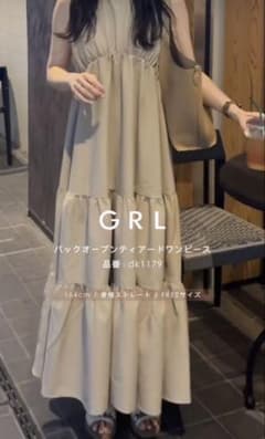 グレイル　GRL バックオープンティアードワンピース【dk1179】のサムネイル