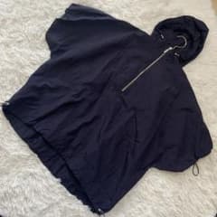 ★美品★machatt マチャット ナイロンアノラックパーカー ネイビー ☆美品☆machatt マチャット ナイロンアノラックパーカー ネイビー