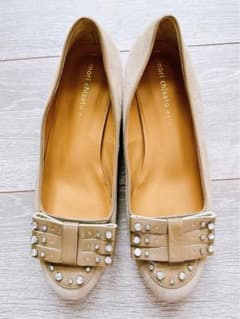 Tsumori Chistato beige suede pumps