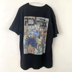 Extremely rare Animage and Ghibli Exhibition limited edition T-shirt featuring Nausicaä and the Animage logo, size M, black.