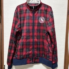 FILA GOLF チェック柄 ジャケット レッドのサムネイル