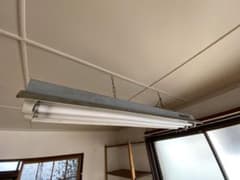 レトロ照明　天井吊り下げ型　2灯式蛍光灯照明器具 本体のサムネイル