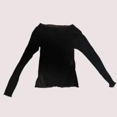 ETRE TOKYO シアー長袖カットソー トップス ブラック Fサイズのサムネイル