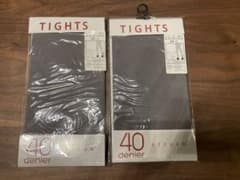 週末お値下げ　カラータイツ40デニール2足セットのサムネイル
