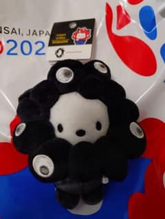 ミャクミャク なりきりぬいぐるみ BC 黒 カラビナ ポチャッコ サンリオ