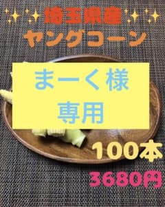 まーく様専用になります。１００本➕おまけ最低5本！ヤングコーンのサムネイル