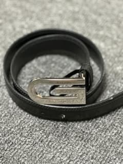 GUCCI Gバックル レザーベルト ブラックのサムネイル