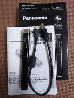 パナソニック ICレコーダー 4GB スティック型 ブラック RR-XP007のサムネイル