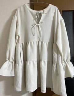 【新品未使用】LOWRYS FARM ティアードミニワンピース　チュニックのサムネイル