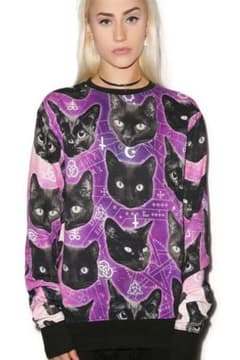 killstar Cozmic Kitty Sweatshirtのサムネイル