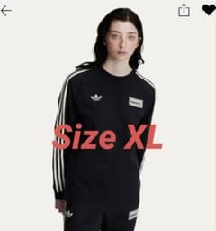 adidas Originals × Oasis スリーストライプス長袖Tシャツ - メルカリ