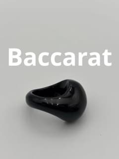 バカラ Baccarat ガレ クリスタル リング ブラック 黒 22号 バカラ Baccarat ガレ クリスタル リング ブラック 黒 22号 - メルカリ