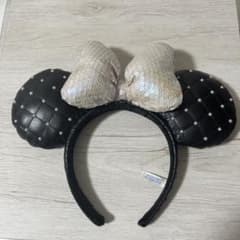 ディズニーパーク カチューシャ 黒キルティングのサムネイル