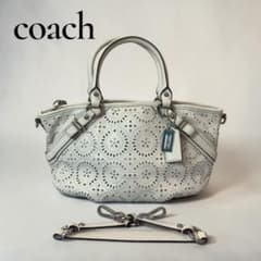 COACH コーチ マディソン パンチング ソフィア 2WAY レザー ホワイト COACH コーチ マディソン パンチング ソフィア 2WAY レザー ホワイト