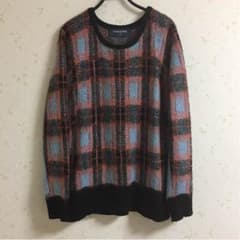 PHINGERIN チェック柄モヘアニットのサムネイル